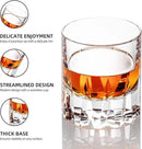 KAMMAK Crystal Whiskey Glasses Set of 2, Handcrafted 7.78oz Old Fashioned Glasses Stemless, Luxury Hand Blown Cocktail Glasses, Scotch Cup for Women, Men Gift for Bourbon Barware, Home Bar by CozyNest Decor
