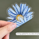 YouRfocus Blue Daisy Wall Decals | 33 PCS Boho Flower Stickers for Girls' Rooms, Playrooms, and Nurseries | Dual Layer Print for High Coverage | Removable Peel and Stick Wall Decor | 6 Sheets by TinyTreasures Baby Boutique