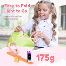 EarFun K2 Kids Bluetooth Headphones, Kids Headphones with Volume Limited, 40H Playtime, Built-in Mic, Stereo Sound, Foldable Over-Ear Headphone for School/Travel/iPad/Tablet, Pink by TinyTreasures Baby Boutique