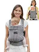GROWNSY Baby Carrier Newborn to Toddler, Ergonomic Baby Toddler Carrier Slings Wraps with Head Support, Easy to Wear, Infant Carrier Baby Gift, Travel and Hiking Friendly,for 7 to 44 lb(Houndstooth) by TinyTreasures Baby Boutique