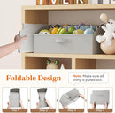 Lifewit Storage Baskets for Shelves, 6 Packs Non-woven Fabric Trapezoid Closet Organizer Bins with Handles, Foldable Clothing Containers Box for Clothes, Toy, Towel, Book, DVD, Hats, Large-Light Grey by TinyTreasures Baby Boutique