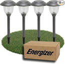 Energizer 8 Pack Color On Demand Solar Pathway Lights Outdoor-Stainless Steel ( Red )