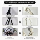 Artilady Black Plant Hanger Macrame Hanging Planter for Indoor Boho Plants Holder with Hooks Hanging Plant Basket Outdoor Window Wall Plants Home Decor by GreenHaven Gardens