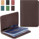 ALLIVE Passport Holder for Travel Women Men,Genuine Leather Passport Cover Wallet,Travel Must Haves Airport Essentials Travel Gifts Brown by TinyTreasures Baby Boutique