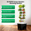 Vertical Hydroponic Tower,7Layer 35 Pods Tower Garden Growing System with 12V Water Pump& 24h Smart Timer,BPA-Free Modular Indoor/Outdoor for Hydroponic Gardening Lovers Planting Vegetables by GreenHaven Gardens