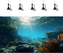 Ocean Floor Fish Tank Background Underwater Rock Aquarium Background Under The Sea Terrarium Backgrounds Aquatic Plants Sunlight Fish Tank Backgrounds Tropical Fish Aquarium Wallpaper 30x12in by GreenHaven Gardens
