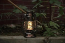 YAKii LED Vintage Lantern Metal Hanging Hurricane 12 LED Dimmer Switch Warm White Battery Operated Power Outage Indoor Camping Lighting Outdoor Brooklyn (Copper 2 Pack) by CozyNest Decor