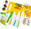 Kids Kitchen Knife Set, 11 Pcs Montessori Kitchen Tools for Toddlers' Real Cooking, Include Kid Knives, Crinkle Cutter, Sandwich Cutters, Peeler, Cutting Board for Birthday by TinyTreasures Baby Boutique