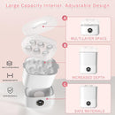 Fisca Baby Bottle Sterilizer and Dryer, 5-in-1 Large Capacity Bottle Sanitizer and Dryer, 2 Layers Compact Baby Bottle Electric Steam Sterilizer and Dryer for Baby Bottles, Pacifiers, Pump Parts by TinyTreasures Baby Boutique