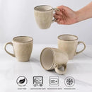 GBHOME Ceramic Coffee Mugs Set of 6, 12oz Stoneware Coffee Mugs Set For Dad Mom Women MEN, Light Weight Coffee Cups for Latte/Tea/Beer/Hot Cocoa, Dishwasher & Microwave Safe,Cappuccino by CozyNest Decor