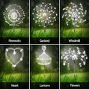 8 Pack Outdoor Solar Garden Lights, Firework Lights Solar Powered 8 Modes, Solar Landscape Lamp Outside Decor with Remote Control,120 LED Waterproof DIY String Lights for Yard Pathway Decoration by GreenHaven Gardens