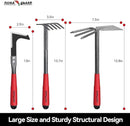 FLORA GUARD Garden Tool Set， 6 Piece Heavy Duty, Large Size Gardening Hand Tools, Sturdy & Durable, Classic Utility Gardening Gift for Men and Women by GreenHaven Gardens