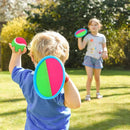 EVERICH Upgraded Toss and Catch Ball Game Set - Indoor and Outdoor Games for Kids 3-12, Beach Sand Pool Water Toy Includes 4 Paddles 4 Sticky Balls, Great Birthday Easter Gifts for Boys Girls by TinyTreasures Baby Boutique