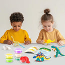 Drama Planet Dinosaur Air Dry Clay Kit – Create 5 Dinosaur Models with 12 Colors of Modeling Clay, Instruction Guide – Fun & Educational Craft Set for Kids by TinyTreasures Baby Boutique