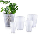 Vesici Large Size Clear Nursery Pots Variety Pack Plant Pots with Drainage Holes Planters for Indoor Plants Flexible Transparent Plastic Plant Bottle Succulents(32 Pcs,3/4/5/6/7 Inch) by GreenHaven Gardens