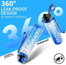 Water Bottle, 32 oz Motivational Water Bottles with Time Marker-Tritan & BPA Free, Sports Water Bottle with Time to Drink & Strap, Wide Mouth, Leakproof -Gift for Christmas Gym Fitness & Outdoor by CozyNest Decor