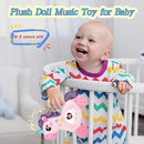 Baby Musical Activity Soft Toys with Sound & Light, Sensory Toys for Infant Developmental with Teether, Rattle and Textures, Soft Plush Toy for Newborn Gift 6 to 12 Months (Pink Unicorn) by TinyTreasures Baby Boutique