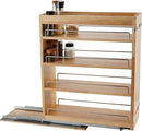 DINDON Pull Out Spice Rack Organizer for Cabinet, (5" W x 21.9" D x 25.2" H) Multi-Use Wood Pull Out Cabinet Organizer Slide Out Shelf Cabinet Storage for Kitchen, Pantry Organization by CozyNest Decor