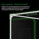 MELONFARM 4x4 Grow Tent, 48"x48"x80'' High Reflective 600D Diamond Mylar Canvas with Observation Window and Floor Tray for Hydroponic Indoor Plant Growing by GreenHaven Gardens