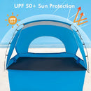 Beach Tent, Portable Sun Shelter for 2/3/4/6-8 Person with UPF 50+ UV Protection, Easy Setup Waterproof Beach Shade Canopy Cabana for Family Outdoor and Picnics, Fishing with Carrying Bag by TinyTreasures Baby Boutique