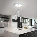 OKELI Smart Dimmable LED 3-Light Pendant Light for Kitchen Island, 18W 1350LM Modern Bubble Crystal Island Light Fixture with TUYA App & Voice Control, Adjustable 3000K-6000K, Electro-Chrome, Round by CozyNest Decor