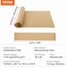 VEVOR Burlap Fabric Roll, 40” x 150 ft High Density Natural Jute Fiber Material for Outdoor Plant Care, Tree Wrap Roll, Decor, DIY Crafts, Wedding, Garden Weed Barrier, Plants & Trees Winter Covering by GreenHaven Gardens