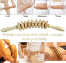 7-in-1 Lymphatic Drainage Massager Set，Wood Therapy & Cellulite Massager Tools for Gua Sha, Full Body Meridian Detox (Face/Head/Waist/Legs)，Maderotherapie Outils for Body Sculpting, lymphatic roller by CozyNest Decor