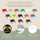 WestinTrends Outdoor Ottoman, Patio Adirondack Ottoman Foot Rest, All Weather Poly Lumber Folding Foot Stool for Adirondack Chair, Widely Used for Outside Porch Pool Lawn Backyard, White by CozyNest Decor