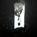H&D HYALINE & DORA Tree of Life Crystal Suncatchers Crystal Drop Prism Rainbow Maker Hanging for Home Garden Decoration, Heart Shaped by GreenHaven Gardens