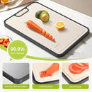 Titanium Cutting Board for Kitchen, Cutting Board Double Sided Food Grade, Pure Titanium and Wheat Straw PP, Easy to Clean Large Size 16”×11” by CozyNest Decor