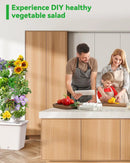 Vertical Hydroponics Growing System Kit, Indoor Outdoor Gardening System Kits, Herb & Fruits Growing Tower, 6 Layer 30 Pods by GreenHaven Gardens