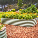 Vego garden Raised Garden Bed Kit, 17" Tall 10 in 1 Modular Metal Raised Garden Beds Kit, Metal Planter Box for Vegetables, Flowers, Herbs, Olive Green by GreenHaven Gardens