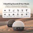 Dekala Smart Sunrise Alarm Clock with Wireless Charging for iPhone 14 13 12 Apple Watch AirPods Samsung, White Noise Sleep Sounds Machine, Nursery Night Light for Heavy Sleeper by TinyTreasures Baby Boutique