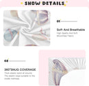 Watercolor Hot Air Balloon Crib Sheets for Boys and Girls, Fitted Baby Crib Sheets Soft and Breathable Mini Crib Sheets 39 X 27 X 5 Inches by TinyTreasures Baby Boutique