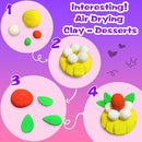 ifergoo Air Dry Clay Kit for Kids - Cakes Modeling Clay, Includes 6 Dessert Designs and Display Stand, DIY Art & Crafts School Projects, Home Party Kids Toys, Holidays Gifts for Age 3-12 Girls & Boys by TinyTreasures Baby Boutique