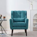 Modern Accent Chair Upholstered Foam Filled Living Room Chairs Comfy Reading Chair Mid-Century Modern Chair With Fabric Lounge Arm Chairs Armchair For Living Room Bedroom by HouseOfZazla