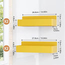 Magnetic Spice Rack for Refrigerator, Kitchen Organizer and Storage Shelf, Yellow(4 Pack)… by CozyNest Decor