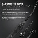 AquaSonic Home Dental Center PRO – Brushing & Flossing Made Easy – Brush & Floss – Power Toothbrush & Water Flosser – Whiter Teeth & Healthier Gums – Black Series Pro+Oral Irrigator by CozyNest Decor