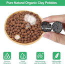 Riare 6 LBS Organic Expanded Clay Pebbles for Plants- 4mm-16mm Natural Leca Balls Lightweight Hydroponic Clay Pebbles Aggregate for Indoor Plants, Hydroponic Growing, Plants Drainage, Aquaponics by GreenHaven Gardens