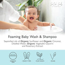 SoCal Suds & Company - 2-in-1 Organic Foaming Baby Wash Castile Soap & Shampoo Refill - Gentle Body Soap for Sensitive Gentle Bath -Nourishing Soothing Ingredients -Newborn Baby - Fragrance Free, 32oz by TinyTreasures Baby Boutique