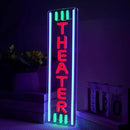 Theater Neon Sign Dimmable LED Movie Night Signs for Wall Decor Home Theater Accessories Sign Theater Room Neon Light for Movie Room Home Bar Decor Classic Cinema Style Light Gifts(16.8 * 4.8in) by CozyNest Decor
