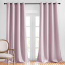 NICETOWN Room Darkening Drapes for Nursery - (52 inches Width by 120 inches Length, Lavender Pink, 1 Pair) Light Blocking Curtain Panels for Bedroom Girl Room, Soft Fabric Window Treatment by TinyTreasures Baby Boutique