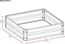 Arrow Sheds GrowIT Galvanized Steel Raised Flower and Plant Bed for The Garden or Greenhouse, 40" x 40" x 11" by GreenHaven Gardens