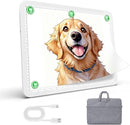 Up To 9000Lux Super Bright A4 Light Pad With Bag,Rechargeable light box with 4000mAH Lithium Battery for Cricut Weeding Vinyl Tool,Magnet light box for tracing,Diamond Painting,Sketching,Tattoo(White) by TinyTreasures Baby Boutique