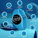 Kids Watches for Girls Boys Digital Sport Watch with Step Counter Pedometer Vibration Alarm Clock, No App Waterproof Fitness Tracker Kids Watch Boys Girls Teens Students Ages 5-16 by TinyTreasures Baby Boutique