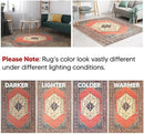 Keen Home Design 2x7 Rug - Machine Washable Runner Rug with Non-Slip Backing, Ideal for Hallway, Entryway, Kitchen, Laundry Room - Vintage, Easy Clean, Durable, Low Pile Rug - (2'6" x 7')