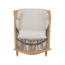 Matched Set of 2 Iron Rocking Chairs with Maple Finish