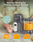 GROWNSY Baby Food Maker with Steam Basket, One Step Baby Food Processor Steamer Puree Blender Grinder Mills Machine, Auto Cooking Grinding and Sterili-zing for Healthy Homemade Baby Food, Dark Grey by TinyTreasures Baby Boutique