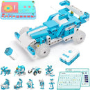 WhalesBot D1 21-in-1 STEM Coding Robot Kit for Kids (Ages 4-10), 280+ Pieces Educational Building Set with APP-Controlled & Programming, 3D APP Guidance, Ideal Toy Gift for Boys & Girls by TinyTreasures Baby Boutique