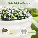 GreatBuddy 2x2x1 ft Round Galvanized Raised Garden Bed, Easy-Assembly Raised Bed with Anti-Cut Gloves & Tools, Rust-Proof Garden Bed for Outdoor, Vegetables, Herbs, Small Trees, White by GreenHaven Gardens
